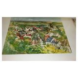 Vintage Abrams Print Art Books (4) Rembrandt, Bruegel, Velazquez, Cezanne. Each Book contains 16 Full Color 10 x 15 prints