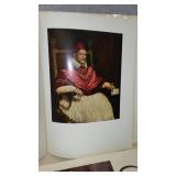 Vintage Abrams Print Art Books (4) Rembrandt, Bruegel, Velazquez, Cezanne. Each Book contains 16 Full Color 10 x 15 prints
