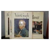 Vintage Abrams Print Art Books (5) Van Gogh, Manet, French, Dutch, British . Each Book contains 16 Full Color 10 x 15 prints