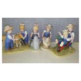 Denim Days Collectibles By HOMCO Home Interiors (4) 88351, 1501, 15355-02. Loc: CS2