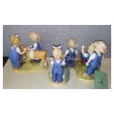 Denim Days Collectibles By HOMCO Home Interiors (4) 88351, 1501, 15355-02. Loc: CS2