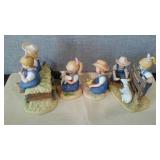 Denim Days Collectibles By HOMCO Home Interiors (4) 1500, 1529, 8807. Loc: CS2