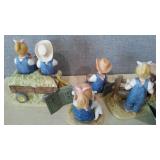 Denim Days Collectibles By HOMCO Home Interiors (4) 1500, 1529, 8807. Loc: CS2