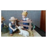 Denim Days Collectibles By HOMCO Home Interiors (4) 1500, 1529, 8807. Loc: CS2