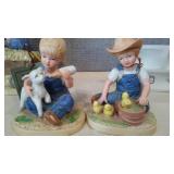 Denim Days Collectibles By HOMCO Home Interiors (4) 1500, 1529, 8807. Loc: CS2