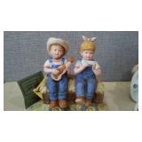 Denim Days Collectibles By HOMCO Home Interiors (4) 1500, 1529, 8807. Loc: CS2