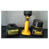 Assorted DeWalt Cordless Tools, Chargers and Battereis.