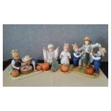 Denim Days Collectibles By HOMCO Home Interiors (4) 1524, 1516, 1527. Loc: CS3