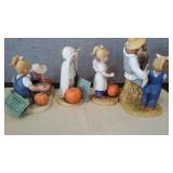 Denim Days Collectibles By HOMCO Home Interiors (4) 1524, 1516, 1527. Loc: CS3