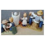 Denim Days Collectibles By HOMCO Home Interiors (4) 1524, 1516, 1527. Loc: CS3