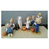 Denim Days Collectibles By HOMCO Home Interiors (4) 1524, 1516, 1527. Loc: CS3