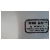 Denim Days Collectibles By HOMCO Home Interiors (4) 1513, 8867,88013-99 1. Loc: CS3