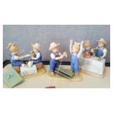 Denim Days Collectibles By HOMCO Home Interiors (3) 1520, 15000-05, 14040. Loc: CS3