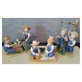 Denim Days Collectibles By HOMCO Home Interiors (3)8827, 15321, 8896. Loc: CS3