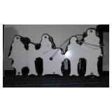 Lighted Family Sign and letter I. Hard Wire, untested. Family Sing 26 in. W x 13 in. T.