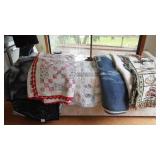 Cabin Teardown; Quits (2) And Blankets (4).