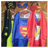 Batman, Spiderman, Flash Gordon Play Cape and Mask Sets