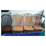 Wood Chairs (4) and More.
