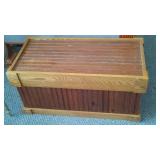 Wood Storage Chest