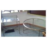 Glass Top Accent Tables (2)