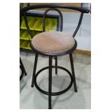 Metal Swivel Bar Stools (3).
