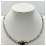 Collection of Black and Silver Tone Fashion Jewelry Necklaces and Earrings