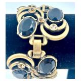 Collection of Black and Silver Tone Fashion Jewelry Necklaces and Earrings