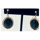 Collection of Black and Silver Tone Fashion Jewelry Necklaces and Earrings