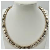 Gold and Silver Tone Necklace with 2 Statement Bracelets