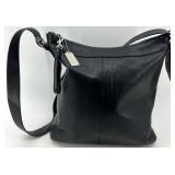 Coach Black Leather Crossbody Shoulder Bag