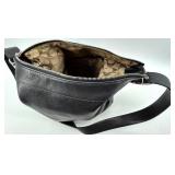 Coach Black Leather Crossbody Shoulder Bag