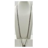 Set of 5 Fashion Necklaces with Pendants and Blue Accents