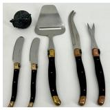 Tuscan Designs Deluxe Cheese Knife Set in Decorative Wood Box