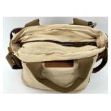 Antelope Brand Canvas Messenger Bag and Blue Embossed Patricia Nash Handbag Set