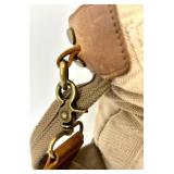 Antelope Brand Canvas Messenger Bag and Blue Embossed Patricia Nash Handbag Set