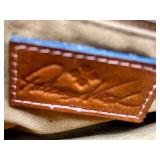 Antelope Brand Canvas Messenger Bag and Blue Embossed Patricia Nash Handbag Set