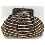 Set of 2 Antique Handbags with Ornate Metal Frames