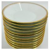 Set of 12 CH Field Haviland Limoges Demitasse Cups and Saucers Gold Trim