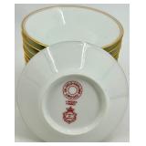 Set of 12 CH Field Haviland Limoges Demitasse Cups and Saucers Gold Trim