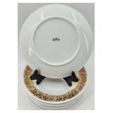 Rosenthal Germany Porcelain Dinnerware Set with Gold Floral Pattern