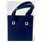 Set of 3 Elegant Vintage Handbags in Black and Navy