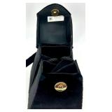 Set of 3 Elegant Vintage Handbags in Black and Navy