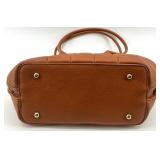 Bottega Inspired Tan Quilted Faux Leather Handbag with Shoulder Strap