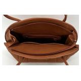 Bottega Inspired Tan Quilted Faux Leather Handbag with Shoulder Strap