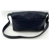 Coach Navy Leather Crossbody Bag with Adjustable Strap