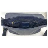 Coach Navy Leather Crossbody Bag with Adjustable Strap