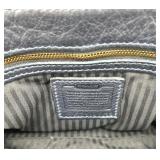 Coach Navy Leather Crossbody Bag with Adjustable Strap