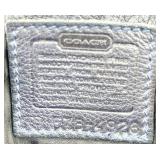 Coach Navy Leather Crossbody Bag with Adjustable Strap