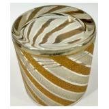 Marquis by Waterford - Set of 6 Gold and Silver Swirl Old Fashioned Glasses