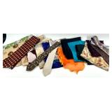 Collection of Vintage Ties and Assorted Scarves